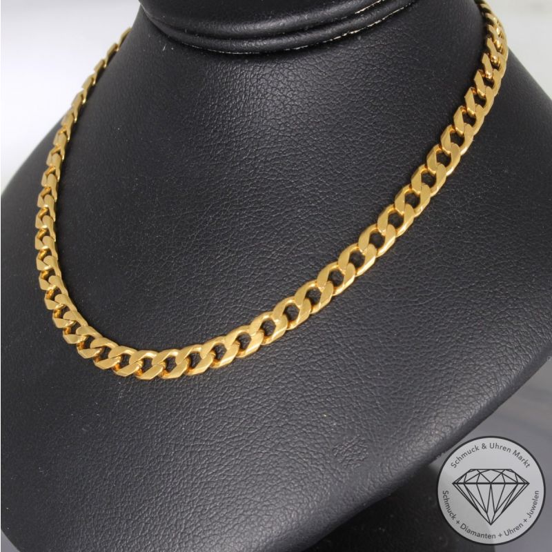 Wert 2200 € Panzer Collier Kette 333er/8 Karat Gelb Gold Länge 55,5 cm – 97133