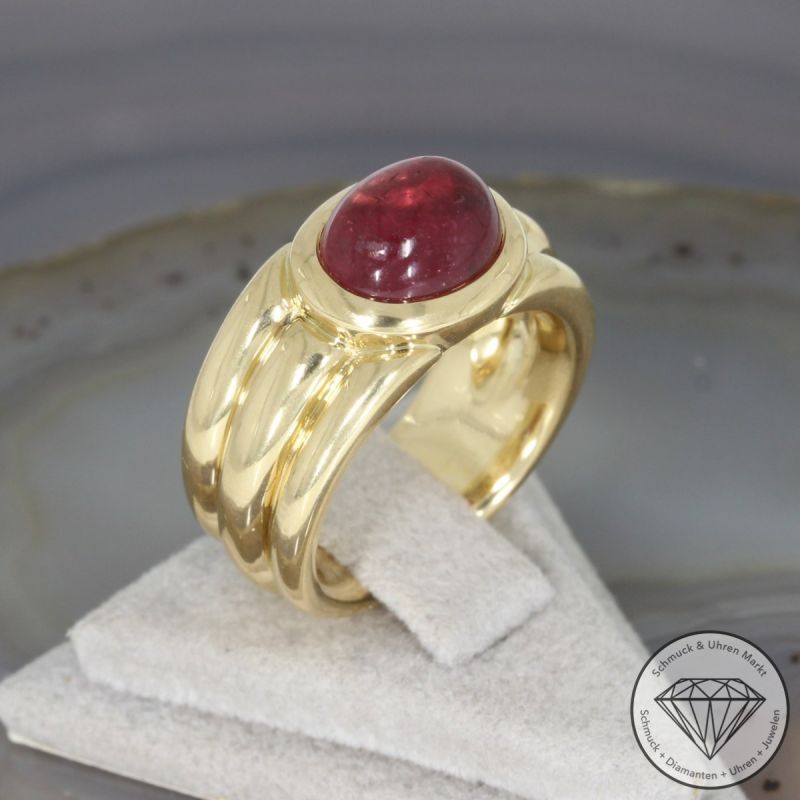 Sale! Wert 3990 € Turmalin Ring in 750er 18 K Gelbgold - 97164