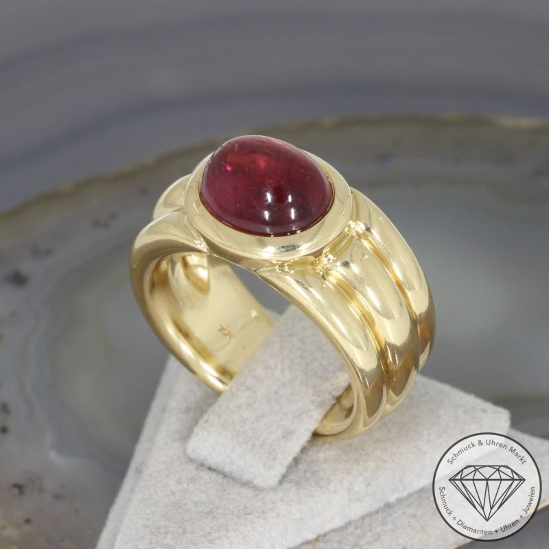 Sale! Wert 3990 € Turmalin Ring in 750er 18 K Gelbgold - 97164