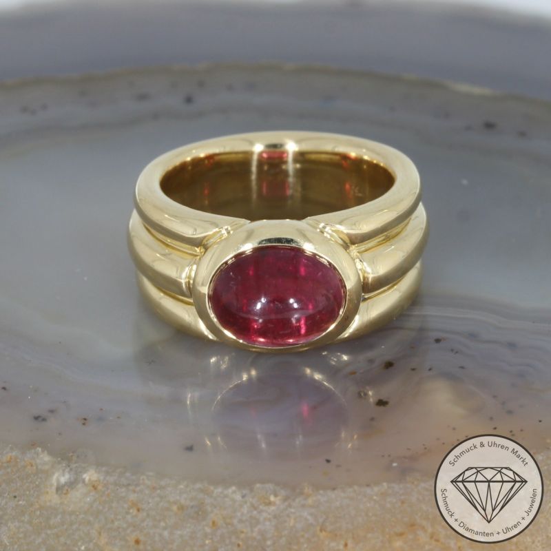 Sale! Wert 3990 € Turmalin Ring in 750er 18 K Gelbgold - 97164