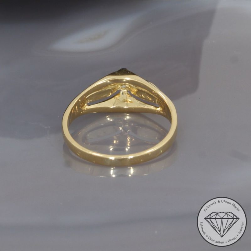 Wert 1690€ Solitär Brillant Ring (ca. 0,17 carat) in 750er 18 K Gelbgold- 97588