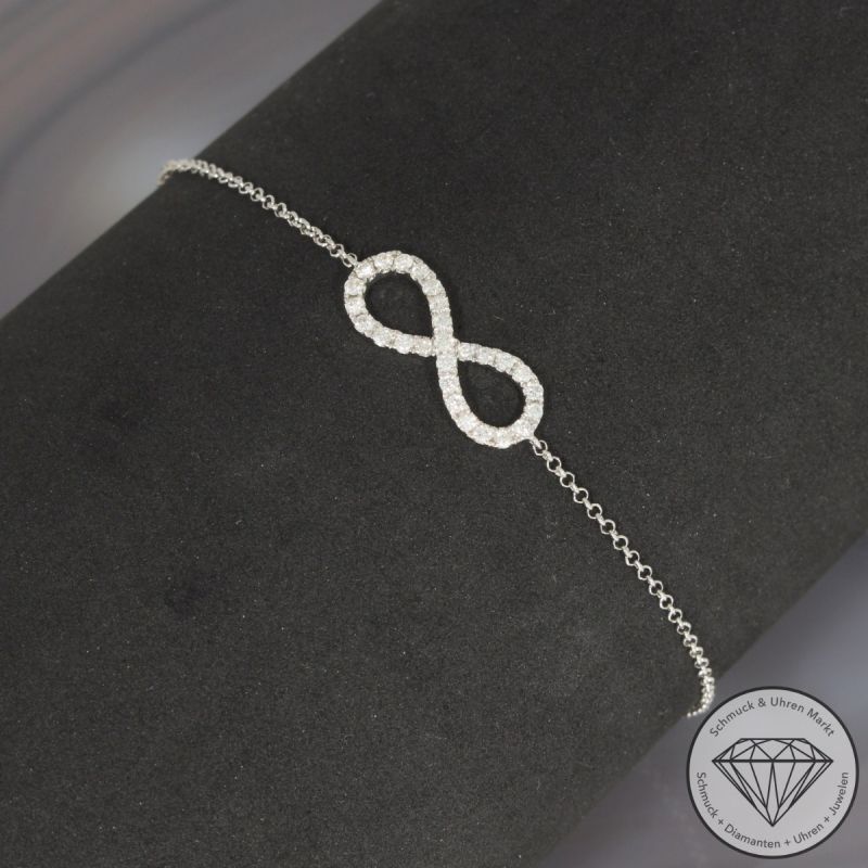 Wert 1690 € Brillant Armband (ca. 0,30 carat) in 750er 18 K Weißgold - 97835