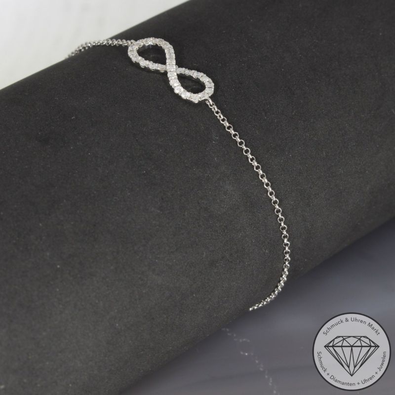 Wert 1690 € Brillant Armband (ca. 0,30 carat) in 750er 18 K Weißgold - 97835