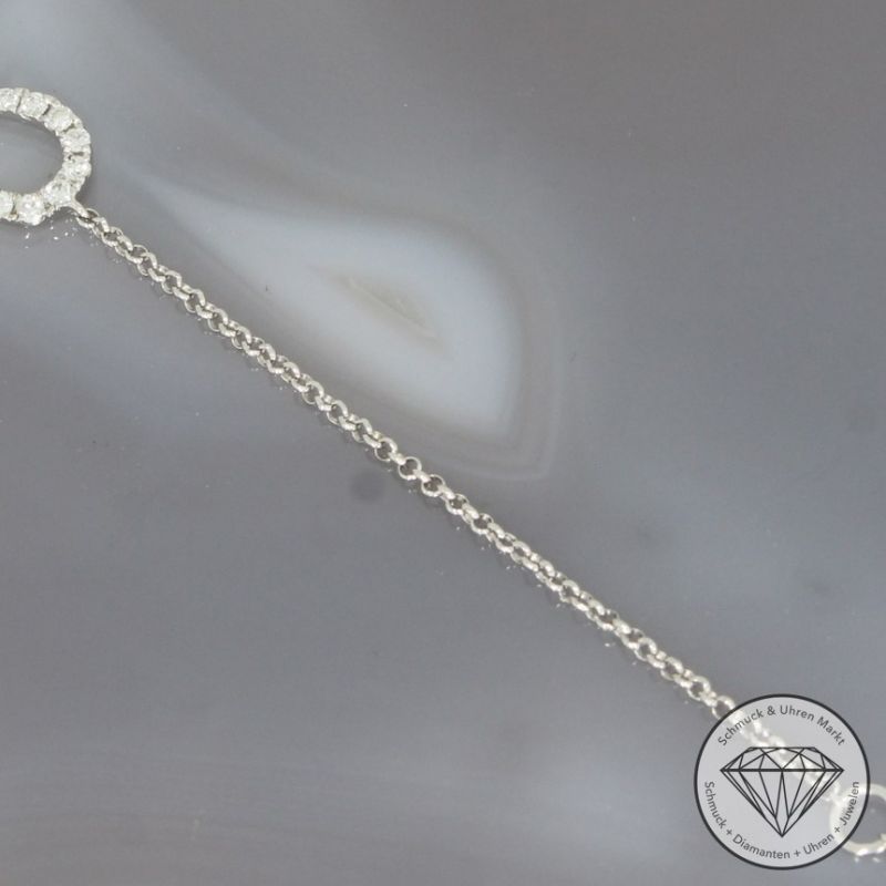 Wert 1690 € Brillant Armband (ca. 0,30 carat) in 750er 18 K Weißgold - 97835