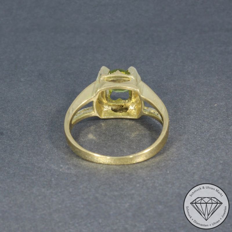 Wert 990 € Peridot Ring in 585er 14 K Gelbgold - 97911