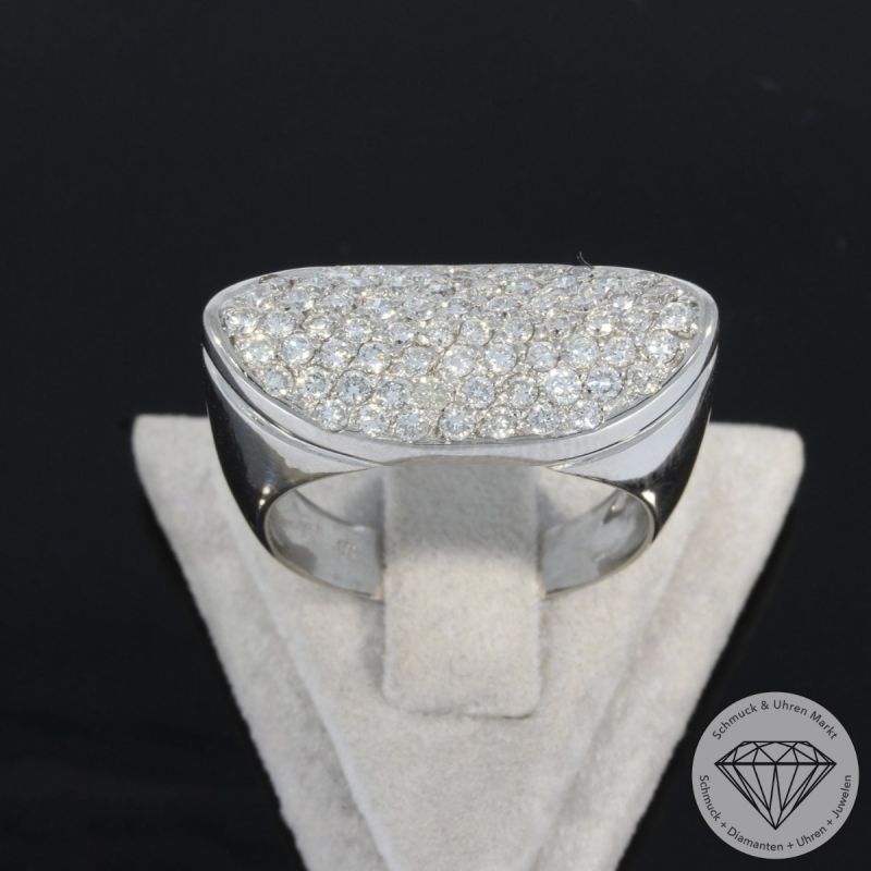 Wert 4590 € Brillant Ring (ca. 1,20 carat) in 750er 18 K Weißgold - 98170