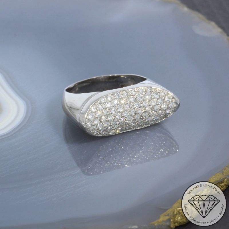 Wert 4590 € Brillant Ring (ca. 1,20 carat) in 750er 18 K Weißgold - 98170