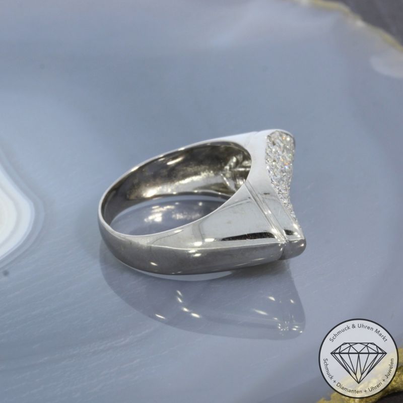 Wert 4590 € Brillant Ring (ca. 1,20 carat) in 750er 18 K Weißgold - 98170