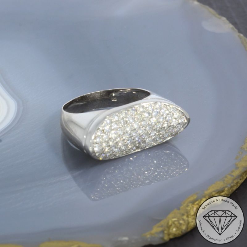 Wert 4590 € Brillant Ring (ca. 1,20 carat) in 750er 18 K Weißgold - 98170
