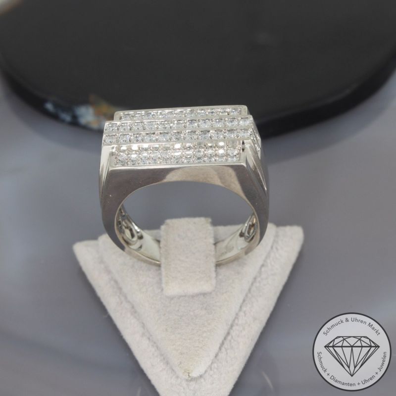 Wert 5290 € Brillant Ring (ca. 1,20 carat) in 585er 14 K Weißgold - 98171