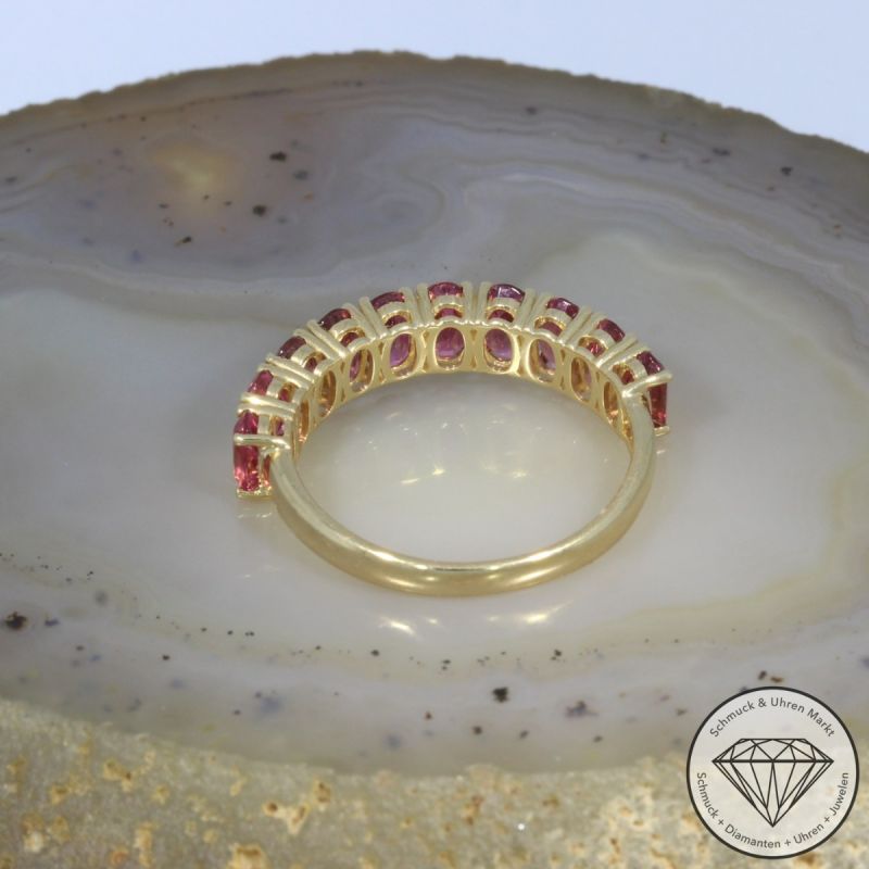 Wert 1890 € Turmalin Ring in 585er 14 K Gelbgold - 98195