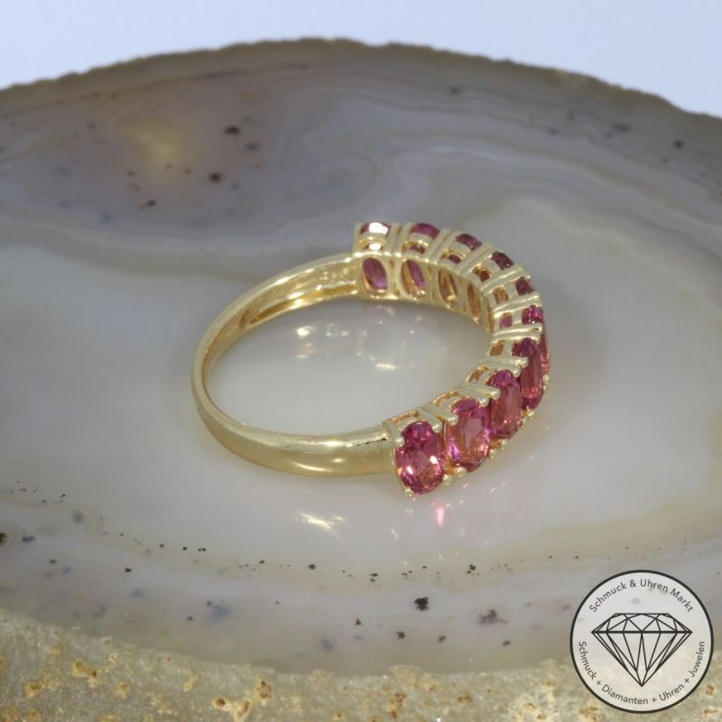Wert 1890 € Turmalin Ring in 585er 14 K Gelbgold - 98195