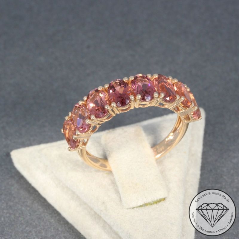 Wert 2290 € Turmalin Ring in 585er 14 K Rosegold - 98196