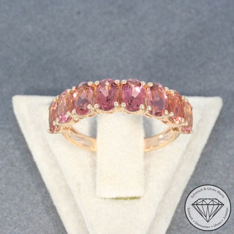 Wert 2290 € Turmalin Ring in 585er 14 K Rosegold - 98196