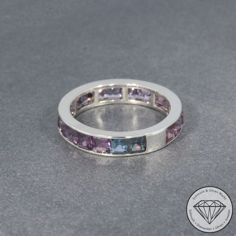 Wert 2590 € Spinell Ring in 750er 18 K Weißgold - 98199