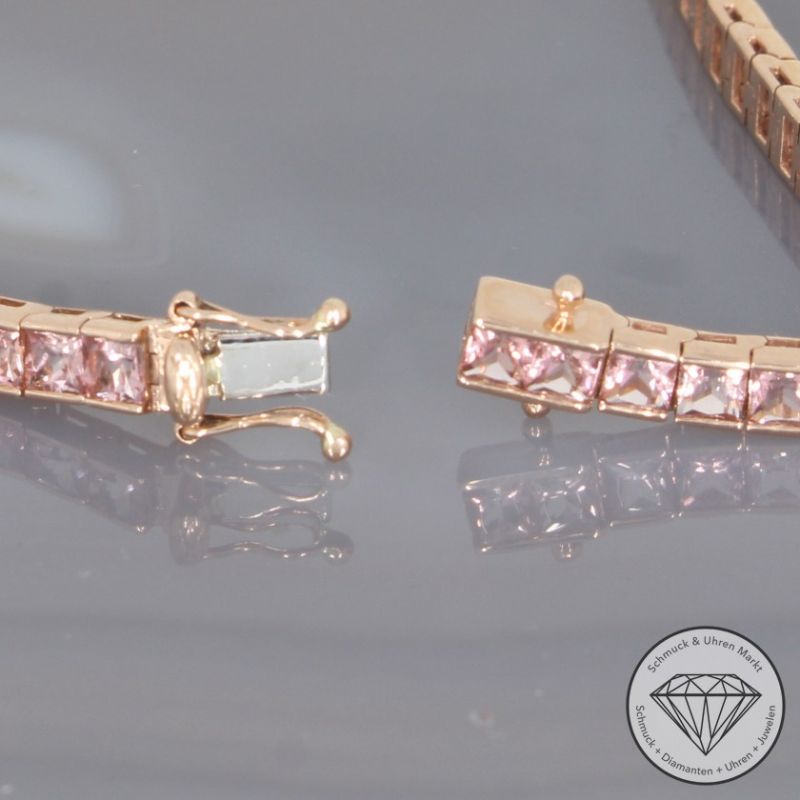 Wert 7190 € Turmalin Armband in 585er 14 K Rosegold - 98253