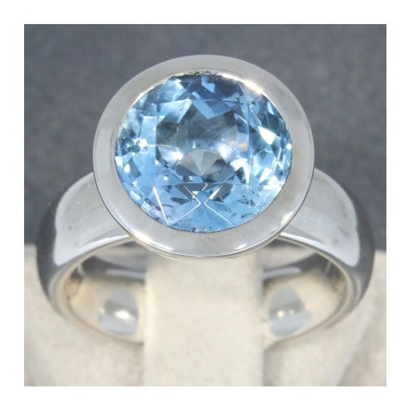 Sale! Wert 4990 € Aquamarin Ring in 750er 18 K Weißgold - 105605