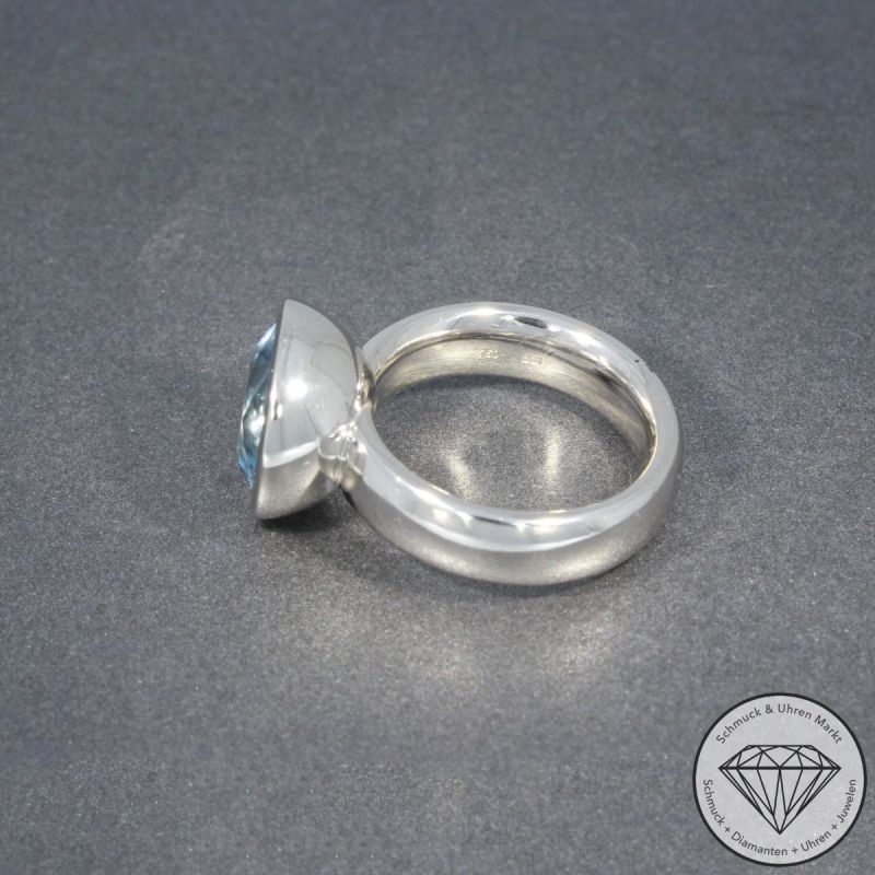 Sale! Wert 4990 € Aquamarin Ring in 750er 18 K Weißgold - 105605