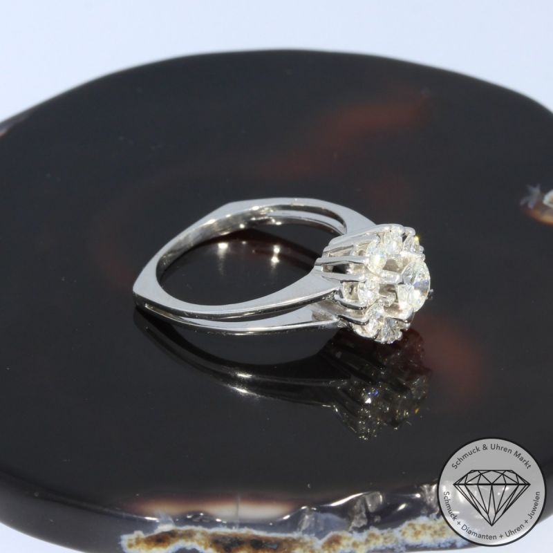 Wert 4900 € Brillant Ring (ca. 0,91 carat) in 750er 18 K Weißgold - 98291