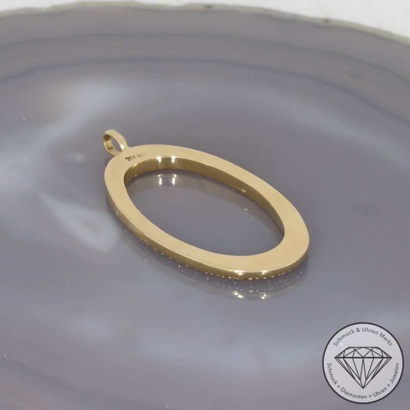 Wert 5790 € Diamant Anhänger in 750er 18 K Gelbgold - 98319