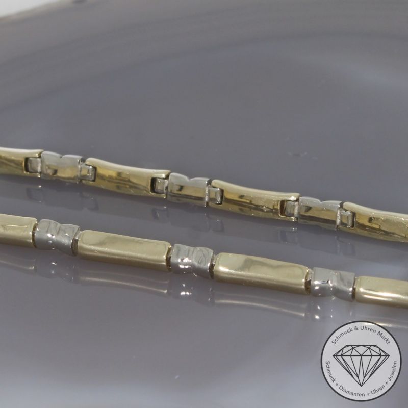 Wert 5800 € Bicolor Kette in 585er 14 K Gold - 98426