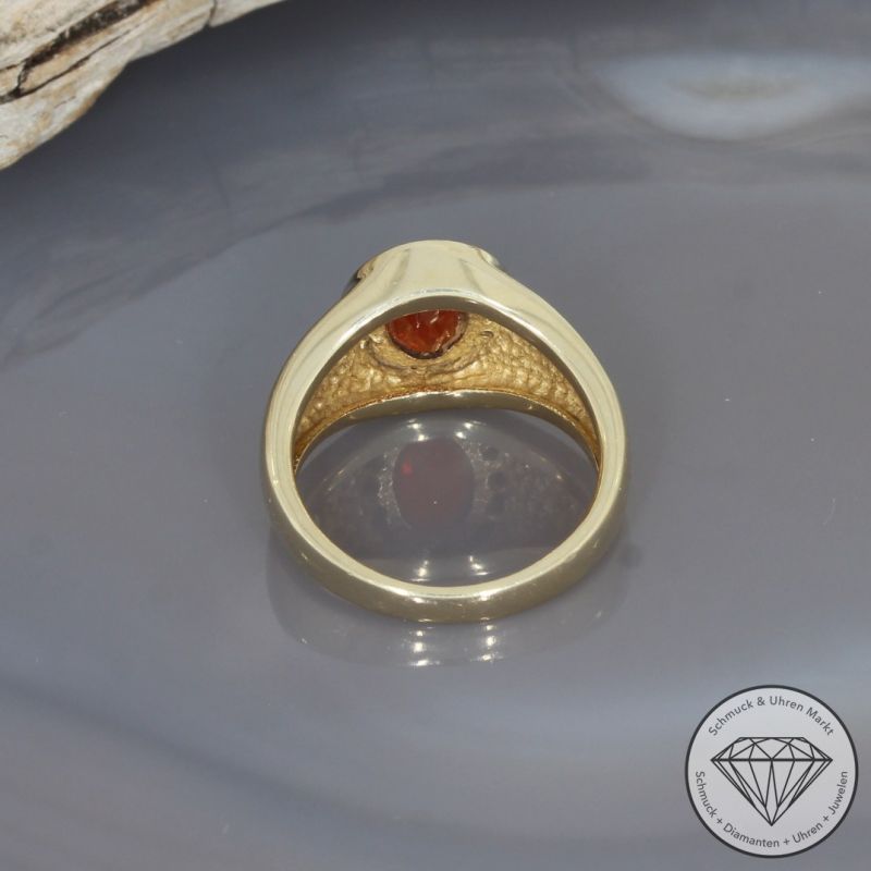 Wert 1290 € Diamant Mandarin-Granat Ring in 585er 14 K Gelbgold - 98575
