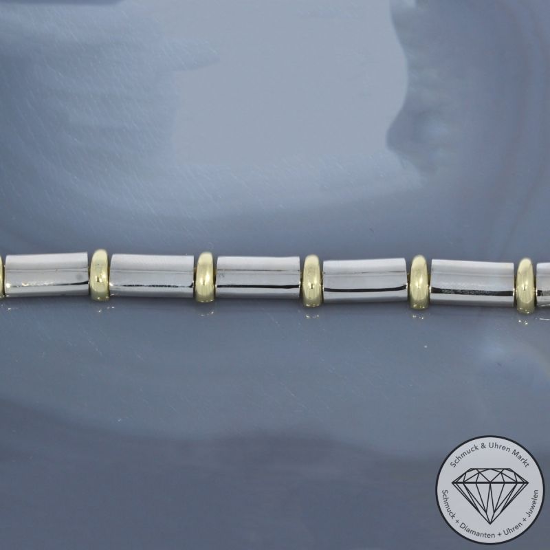 Wert 34000 € Bicolor Brillant Collier (ca. 3,60 carat) in 750er 18 K Gold - 98640
