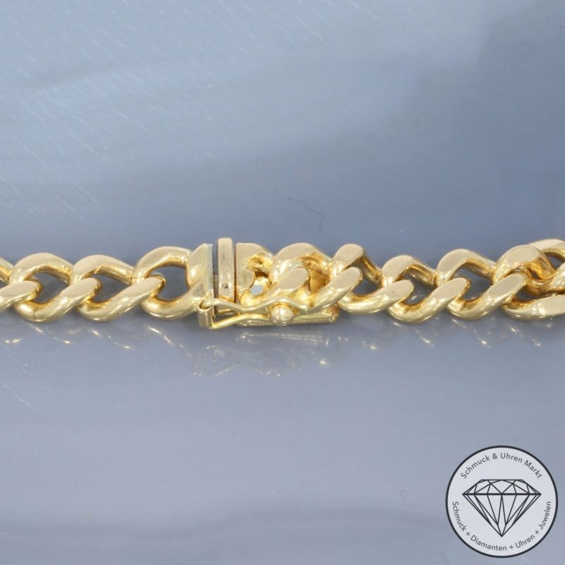 Wert 5800 € Panzer Armband (22,5 Gramm) in 750er 18 K Gelbgold - 98707