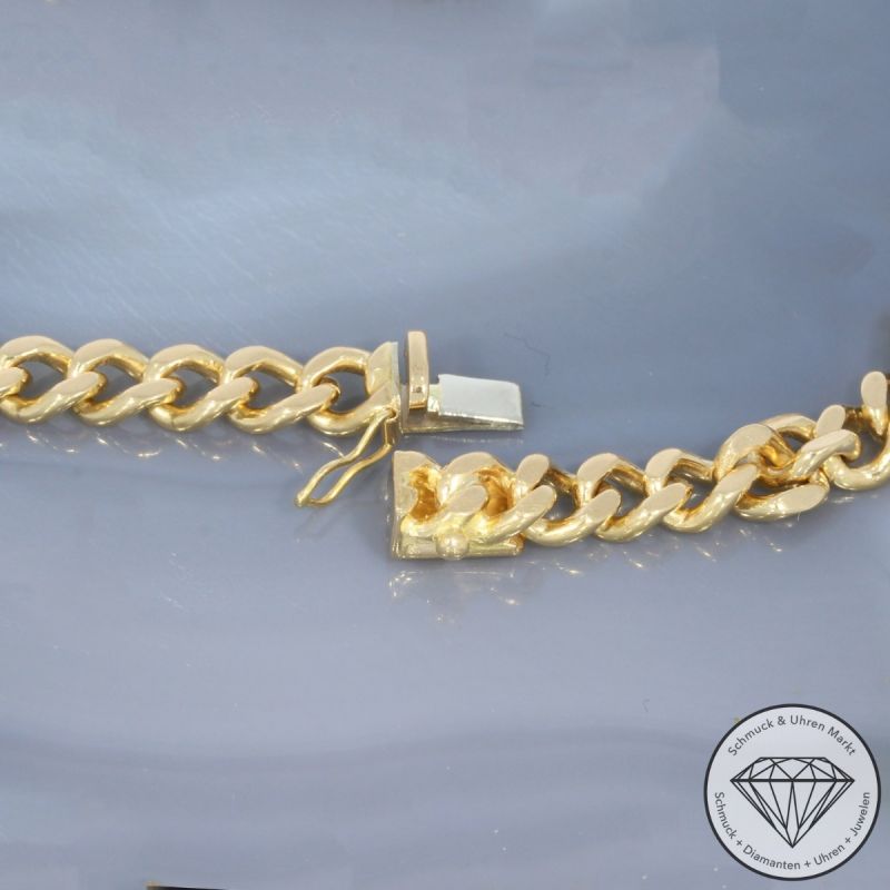 Wert 5800 € Panzer Armband (22,5 Gramm) in 750er 18 K Gelbgold - 98707