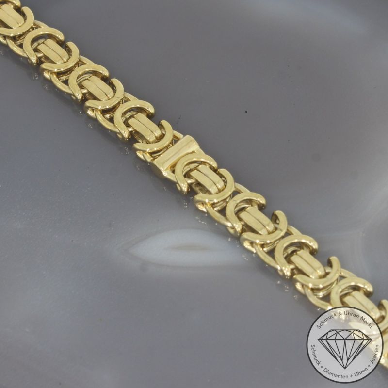 Wert 4990 € Königs Armband flaches Design 333er/8 Karat Gelb Gold Länge 22,5 cm – 98767
