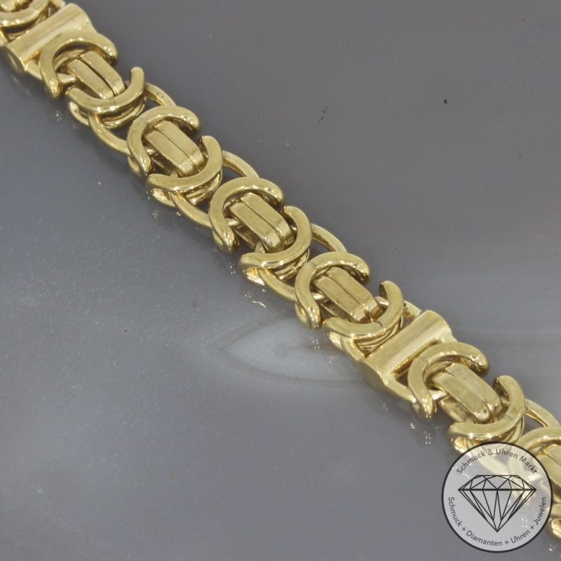 Wert 4990 € Königs Armband flaches Design 333er/8 Karat Gelb Gold Länge 22,5 cm – 98767