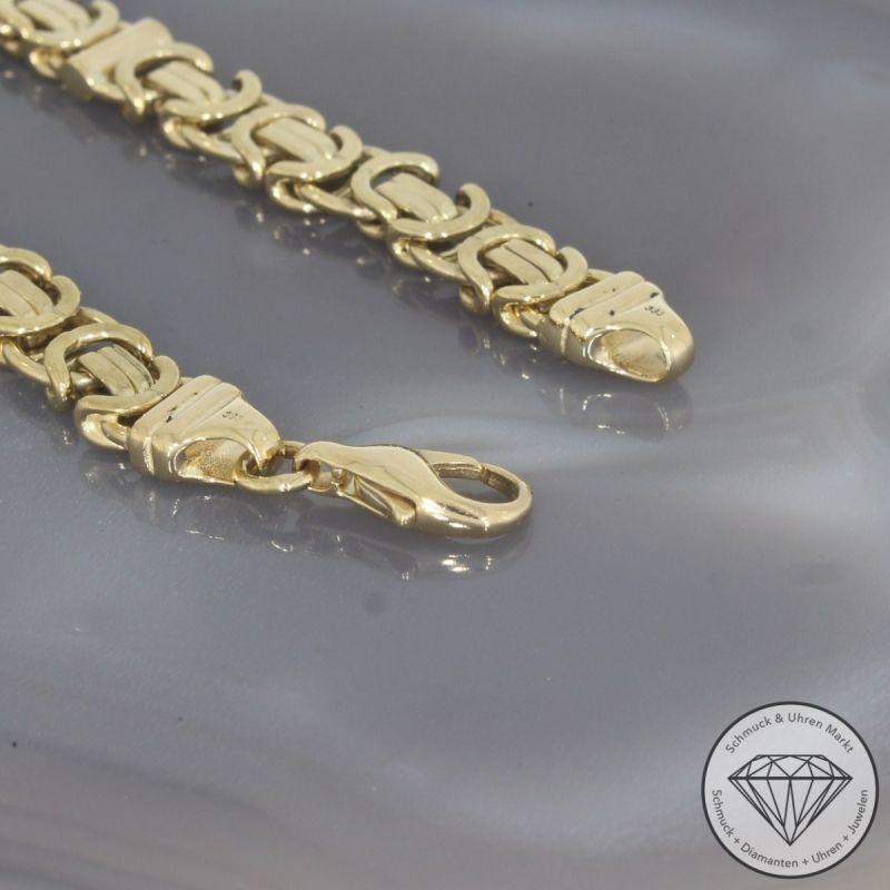 Wert 4990 € Königs Armband flaches Design 333er/8 Karat Gelb Gold Länge 22,5 cm – 98767