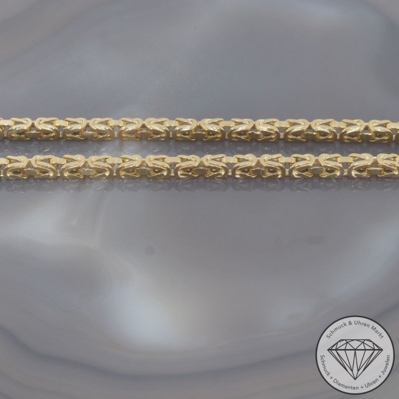 Wert 9690 € Königs Kette/Collier 585er/14 Karat Gelb Gold Länge 58,5 cm – 98770