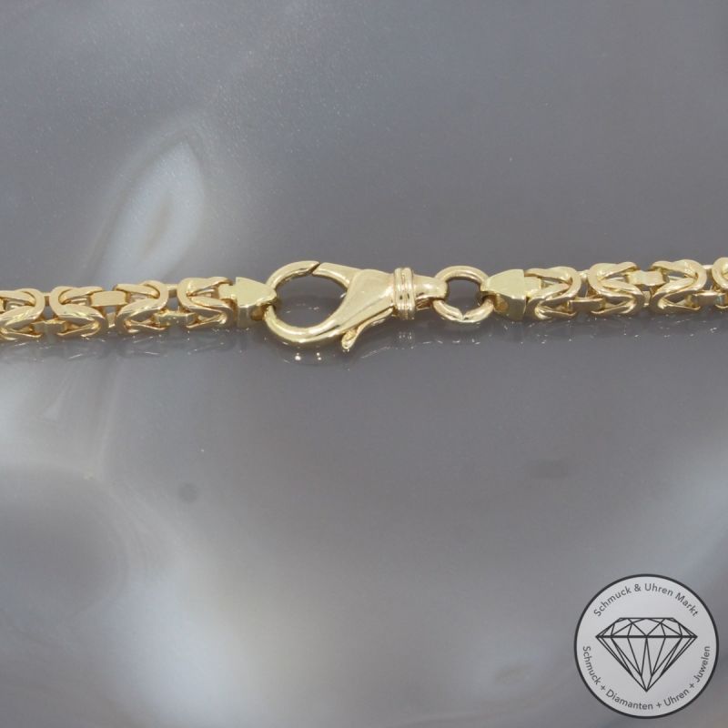 Wert 9690 € Königs Kette/Collier 585er/14 Karat Gelb Gold Länge 58,5 cm – 98770