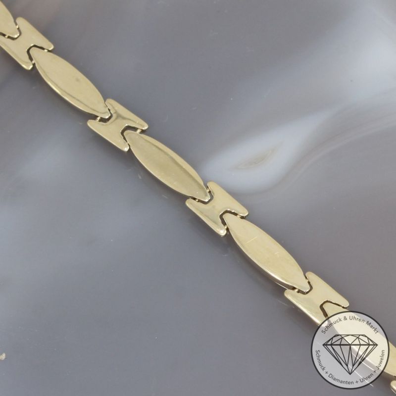 Wert 1750 € Bicolor Armband in 585er 14 K Gold - 98798