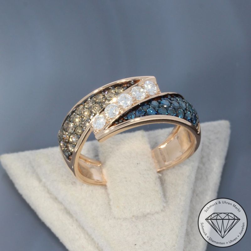 Wert 3190 € Brillant Ring in 585er 14 K Rosegold - H1032