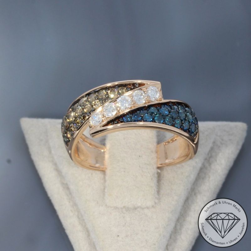 Wert 3190 € Brillant Ring in 585er 14 K Rosegold - H1032