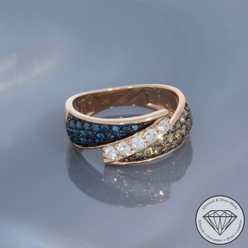 Wert 3190 € Brillant Ring in 585er 14 K Rosegold - H1032
