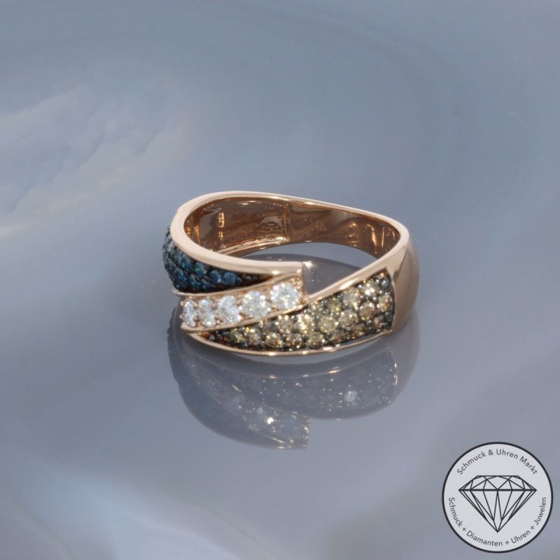 Wert 3190 € Brillant Ring in 585er 14 K Rosegold - H1032