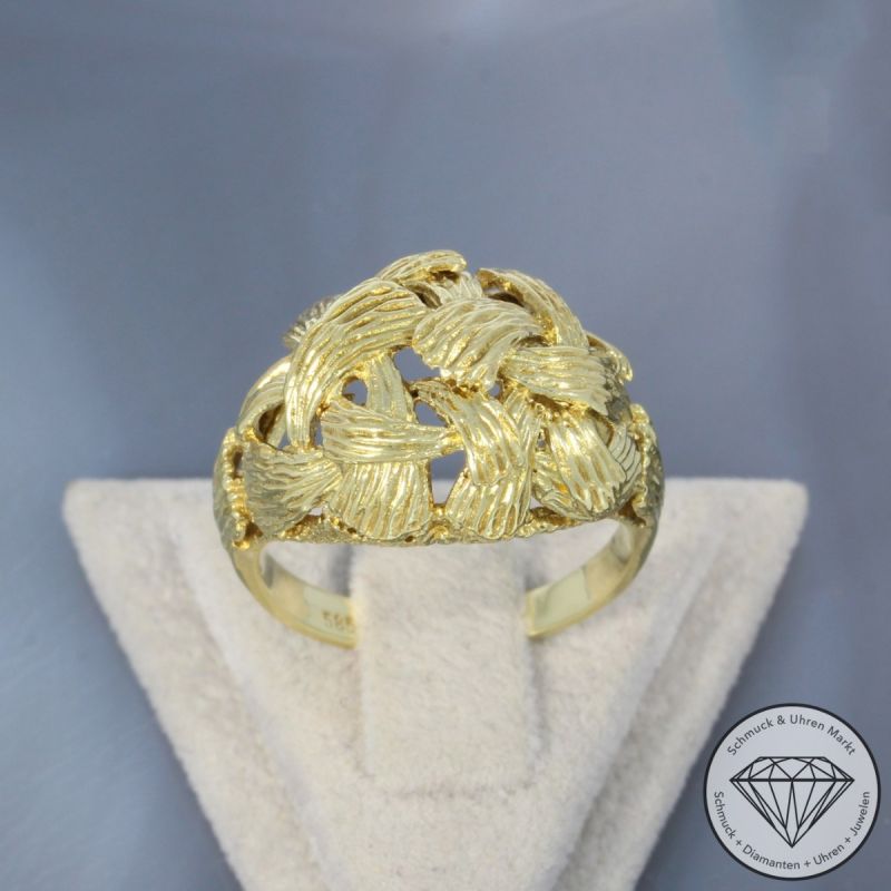 Wert 1100 € Ring in 585er 14 K Gelbgold - 98922