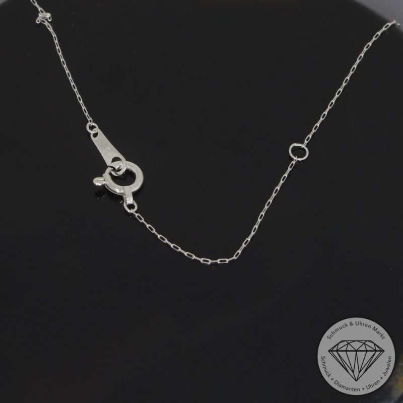 Wert 930 € Brillant Diamant Anhänger & Kette in 900er Platin - H696