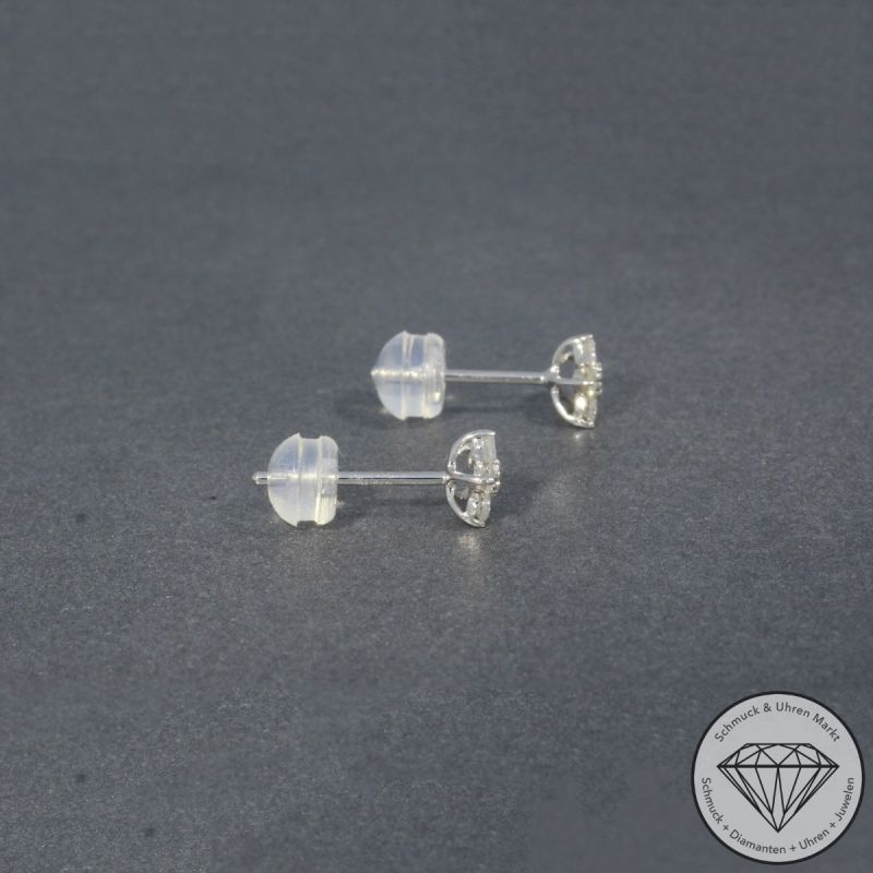 Wert 1030 € Brillant Ohrstecker (0,40 carat) in 750er 18 K Weißgold - H1852