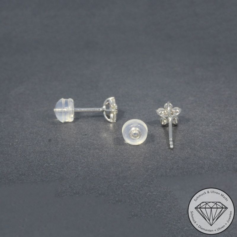 Wert 1030 € Brillant Ohrstecker (0,40 carat) in 750er 18 K Weißgold - H1852