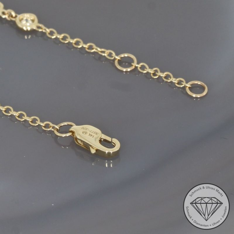 Wert 2950 € Brillant Armband (0,87 carat) in 585er 14 K Gelbgold - H1849