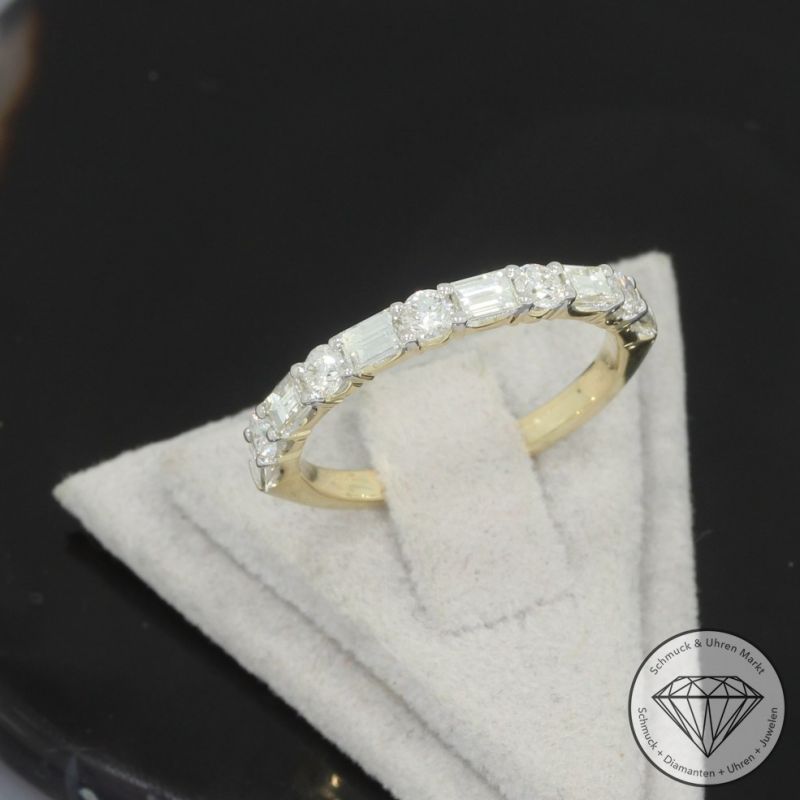 Wert 3630 € Brillant Diamant Ring in 585er 14 K Gelbgold - 99040