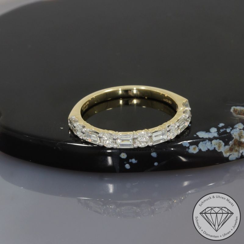 Wert 3630 € Brillant Diamant Ring in 585er 14 K Gelbgold - 99040