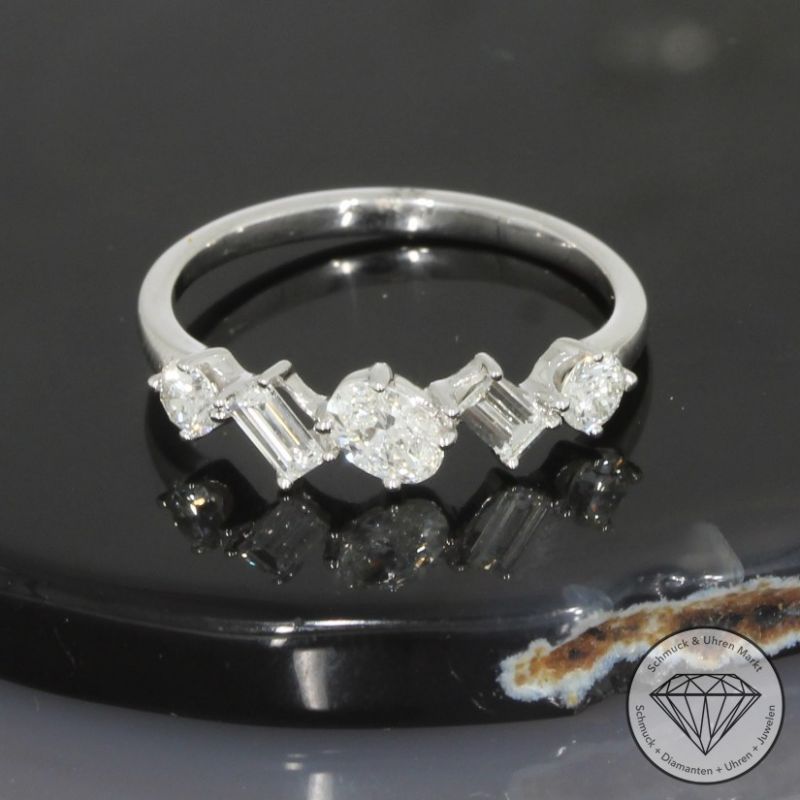 Wert 3630 € Brillant Diamant Ring in 585er 14 K Weißgold - 99047