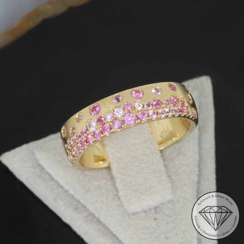 Wert 3190 € Saphir Ring in 585er 14 K Gelbgold Gr.55 - H910