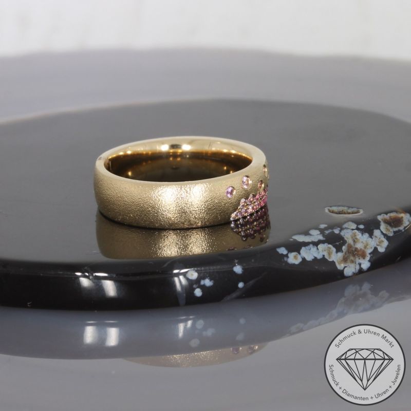Wert 3190 € Saphir Ring in 585er 14 K Gelbgold Gr.55 - H910
