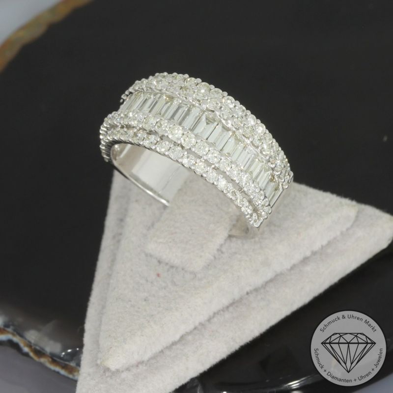 Wert 8170 € Brillant Diamant Ring in 585er 14 K Weißgold - 99056